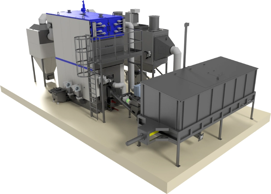 kocioł Ekomat HRTPO z kontenerem